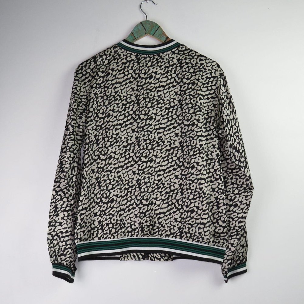 Kori America Silky Cheetah Spots Bomber Sz Sm - Picture 4 of 7